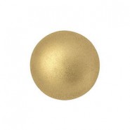 Cabuchon de vidrio par Puca® 14mm - Light gold mat 00030/01710